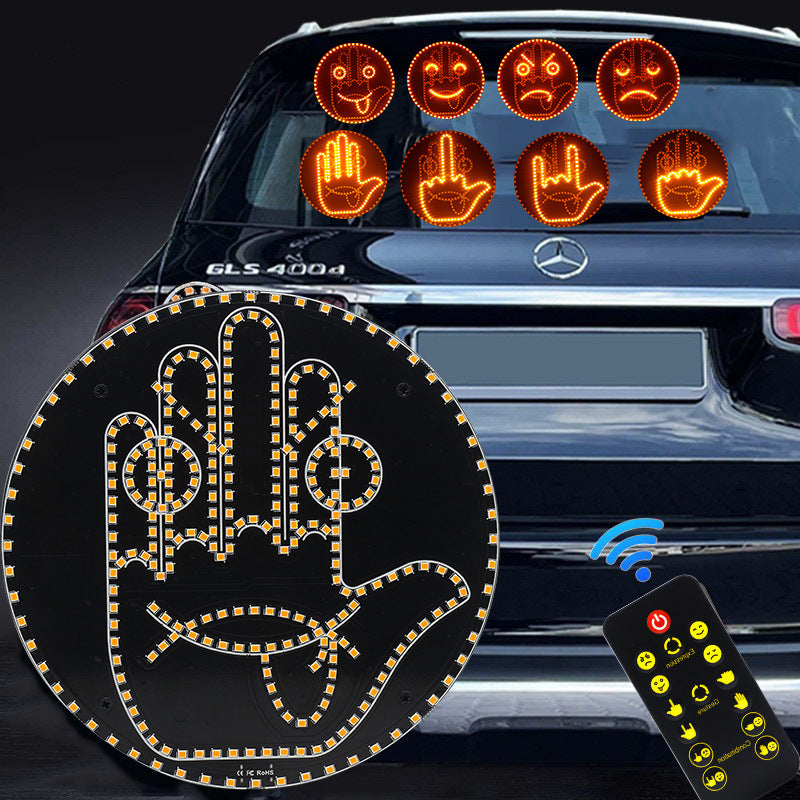 LED Hand Sign for Car