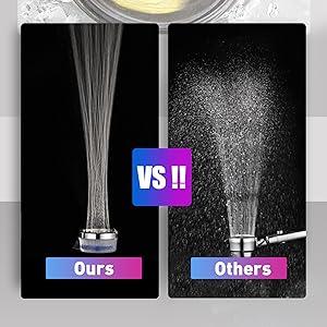 High-Pressure Shower Head VS others